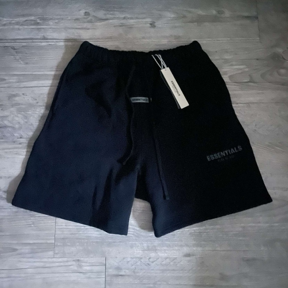 Essentials Black Men's Shorts